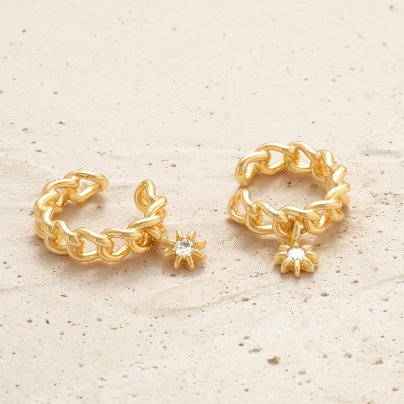 MYEARS Women Ear Cuff Earring Gold Non Pierced Ear Cartilage Clip on Wrap Hoop 14K Gold Filled Tiny Boho Beach Simple Minimalist Delicate Handmade Hypoallergenic Jewelry Gift-Sold as Single/Pair - Image 5
